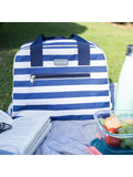 Kitchencraft blue insulated striped lunch cool bag 11.5L, UK version