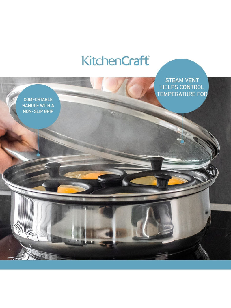 Kitchencraft 4 egg poacher pan - British product