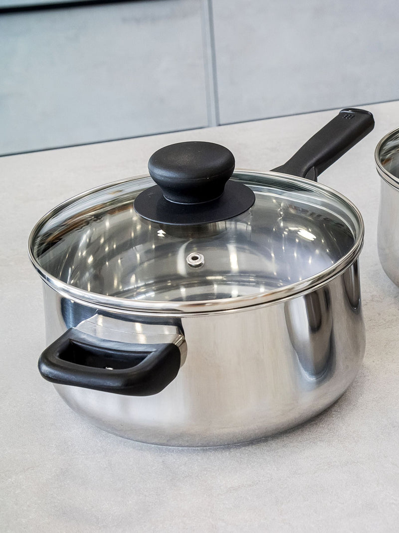 Kitchencraft Silver Extra Deep Induction Saucepan 20cm, UK version