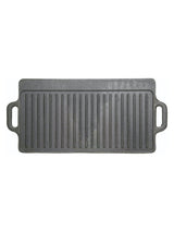 Next Kitchencraft Grey 2-Sided Induction Griddle Plate Cast Iron Pan- Buy online at McGrocer