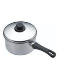 KitchenCraft silver extra-deep medium induction saucepan with lid - British product