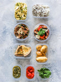 Kitchencraft Set of 50 Blue Plastic Reusable Meal Prep Container