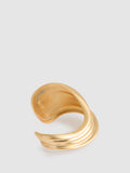 Reiss gold tone Florence fluid sculpted cuff bracelet, imported from the UK