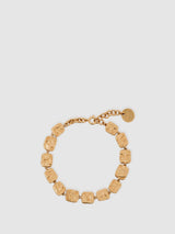 Next Reiss Gold Tone Millie Molten Square Adjustable Bracelet- Buy online at McGrocer