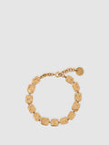Reiss gold tone Millie molten square bracelet, imported from the UK