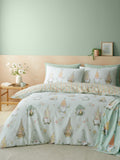 Catherine Lansfield Green Spring Gonks Reversible Duvet Cover Set