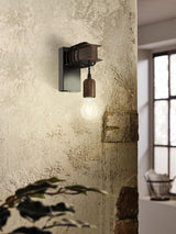 Next Eglo Townshend 4 Black & Gold Steel Wall Light- Buy online at McGrocer