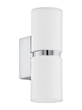Eglo Passa LED wall light with chrome mount, imported from the UK