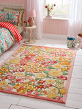 Lucy Tiffney Campion floral wool rug - British product