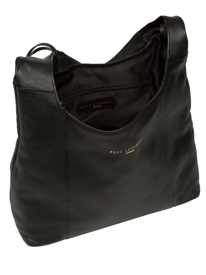 Pure Luxuries London black Nina shoulder bag - British product