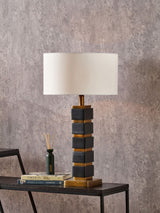 Next Pacific Lifestyle Black Maximo Cube Design Table Lamp- Buy online at McGrocer
