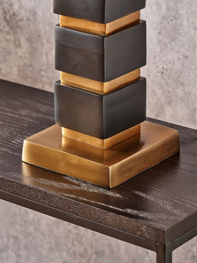 Pacific Lifestyle Maximo Cube table lamp 63cm - British product