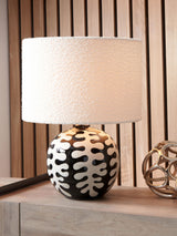 Next Pacific Lifestyle Black Elkorn Coral Ceramic Table Lamp- Buy online at McGrocer