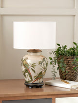 Next Pacific Lifestyle Natural Parrot Glass Table Lamp 40cm- Buy online at McGrocer