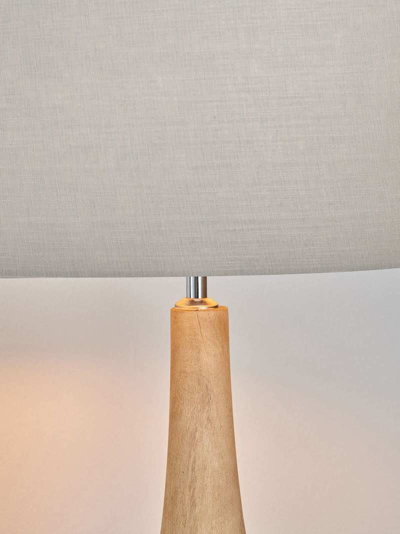 Pacific Lifestyle Corella mango wood table lamp - British product