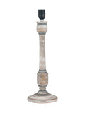 Pacific Lifestyle Captiva mango wood table lamp grey, imported from the UK