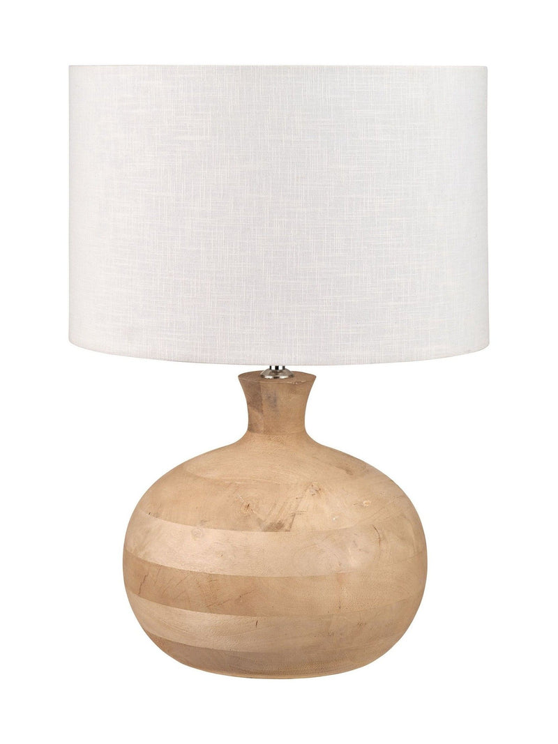 Pacific Lifestyle Kiah mango wood table lamp (British brand)