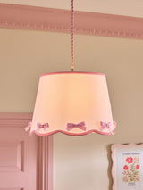 Next Next Pink Bow Easy Fit Pendant Lamp Shade, 30cm x 30cm- Buy online at McGrocer