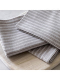 Gallery Home Grey Woven Striped Napkins 4 Pack, UK version