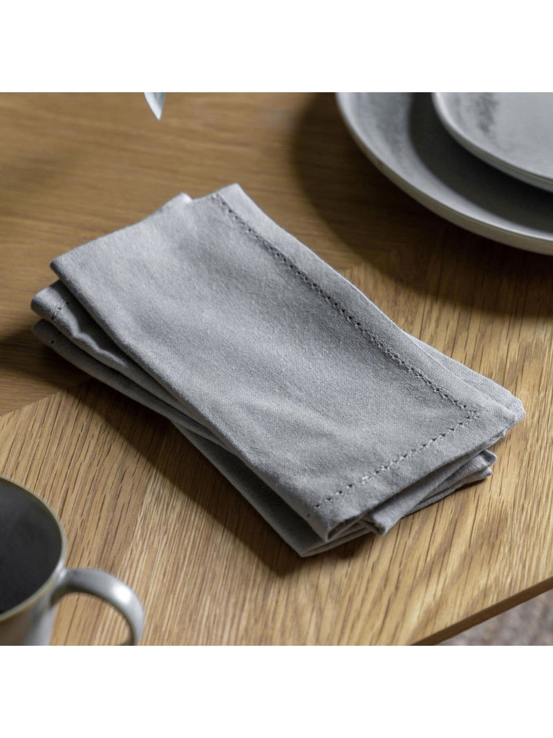 Gallery Home Grey Dove fabric napkins 4 pack, UK version