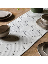 Next Gallery Home White Diamond Weave Small Table Runner 180 x 36cm- Buy online at McGrocer
