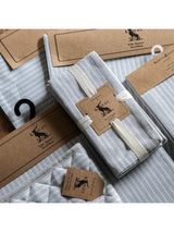Next Gallery Home Grey Woven Striped Double Oven Gloves- Buy online at McGrocer