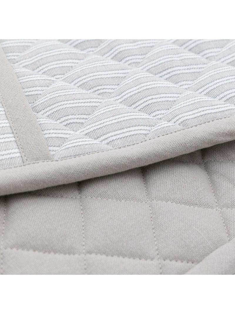 Gallery Home grey woven striped double oven gloves, UK version