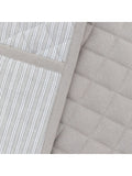 Gallery Home grey woven striped double oven gloves, UK version
