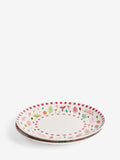 Lucy Tiffney pink leaves dinner plates set of 4, UK version