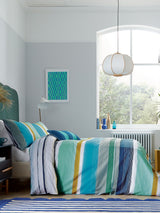 Helena Springfield Blue Carrie Duvet Cover and Pillowcase Set