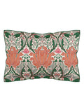 Morris & Co Peach Teal Helena duvet cover and pillowcase set, imported from the UK