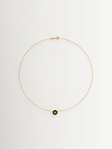 Next Tory Burch Black Icon Enamel Pendant Necklace- Buy online at McGrocer