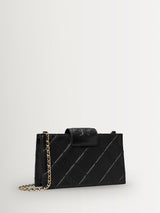 Next Tory Burch Black Fleming Mini Chain Wallet- Buy online at McGrocer