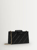 Tory Burch Black Fleming mini chain wallet, UK version