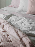Gallery Home pink stitch cotton bedspread 260x240cm, imported from the UK