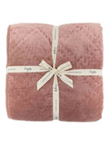 Gallery Home pink quilted cotton velvet bedspread imported from the UK