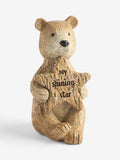 Bertie Bear Shining Star resin ornament 5cm, imported from the UK