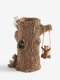 Brown Bertie Bear and Friends tree vase 30cm height - British product