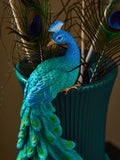 Benedict peacock vase 39.5cm, imported from the UK