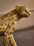 Luca gold leopard ornament resin decor (British brand)