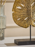 Gold lotus leaf ornament 24cm, UK version