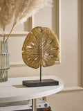 Gold lotus leaf ornament 24cm, UK version