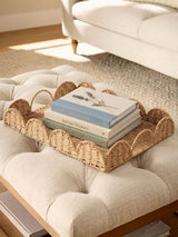 Next Natural Woven Scallop Tray Decorative Display Tray 35cm- Buy online at McGrocer