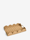 Natural woven scallop tray 35cm, imported from the UK