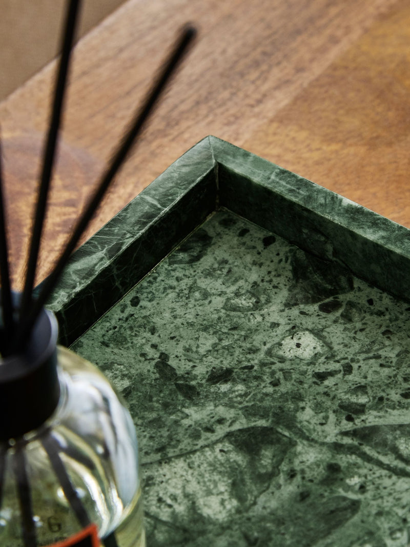 Green marble decorative tray 12x3cm, UK version