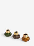 Multicolour glass candle holder for tea lights, imported from the UK