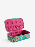 Paradise travel jewellery box with floral design, imported from the UK