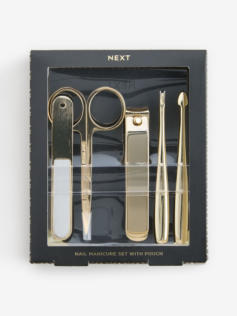 Travel manicure set with pouch (British brand)