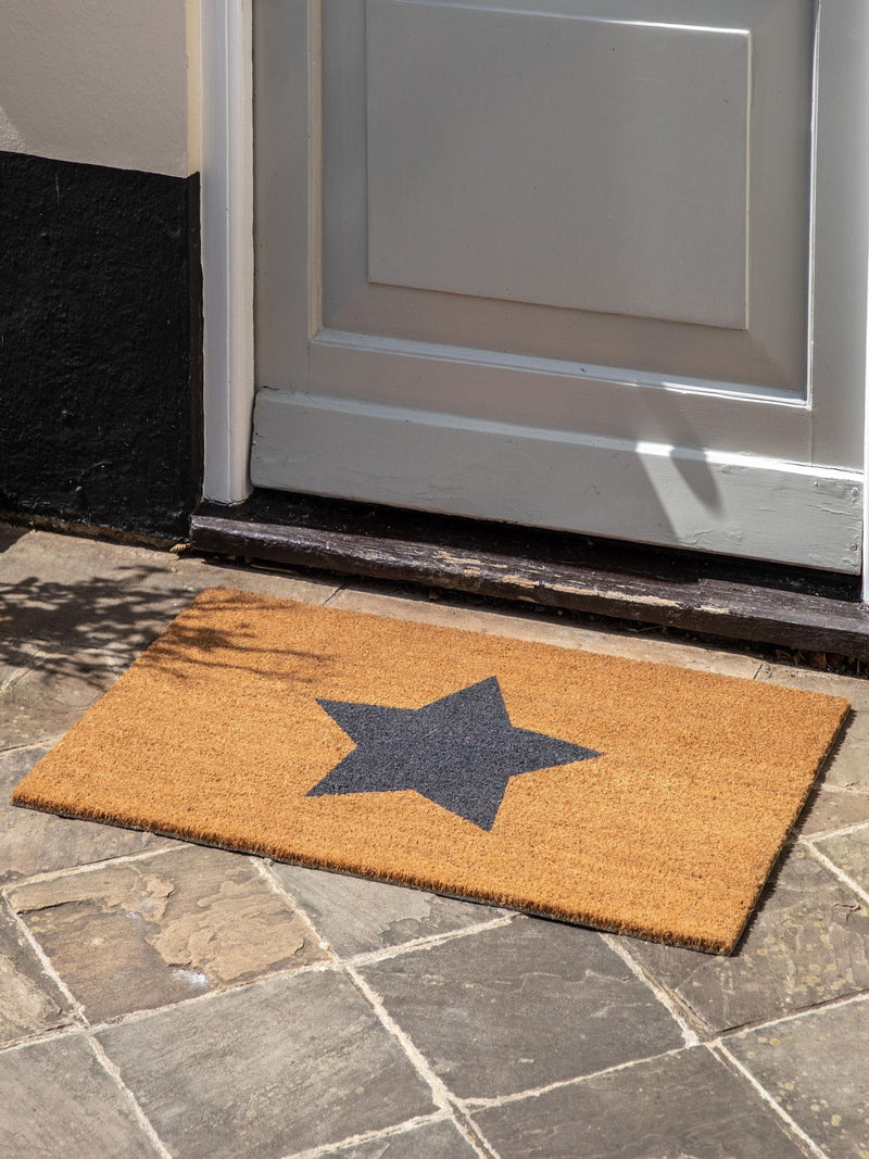 Gallery Home natural jumbo star coir doormat 60x90cm - British product