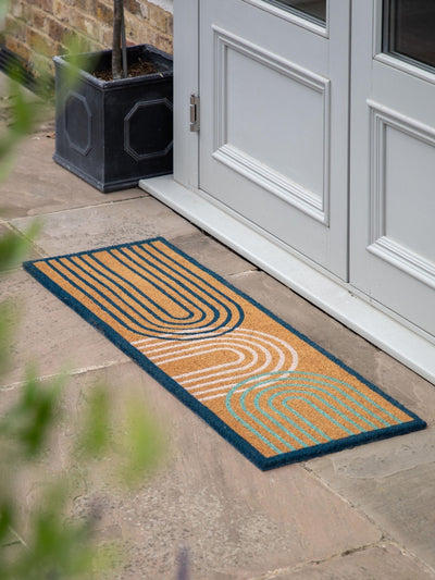 Next Gallery Home Natural Ikat Arch Double Coir Doormat 120x40cm- Buy online at McGrocer